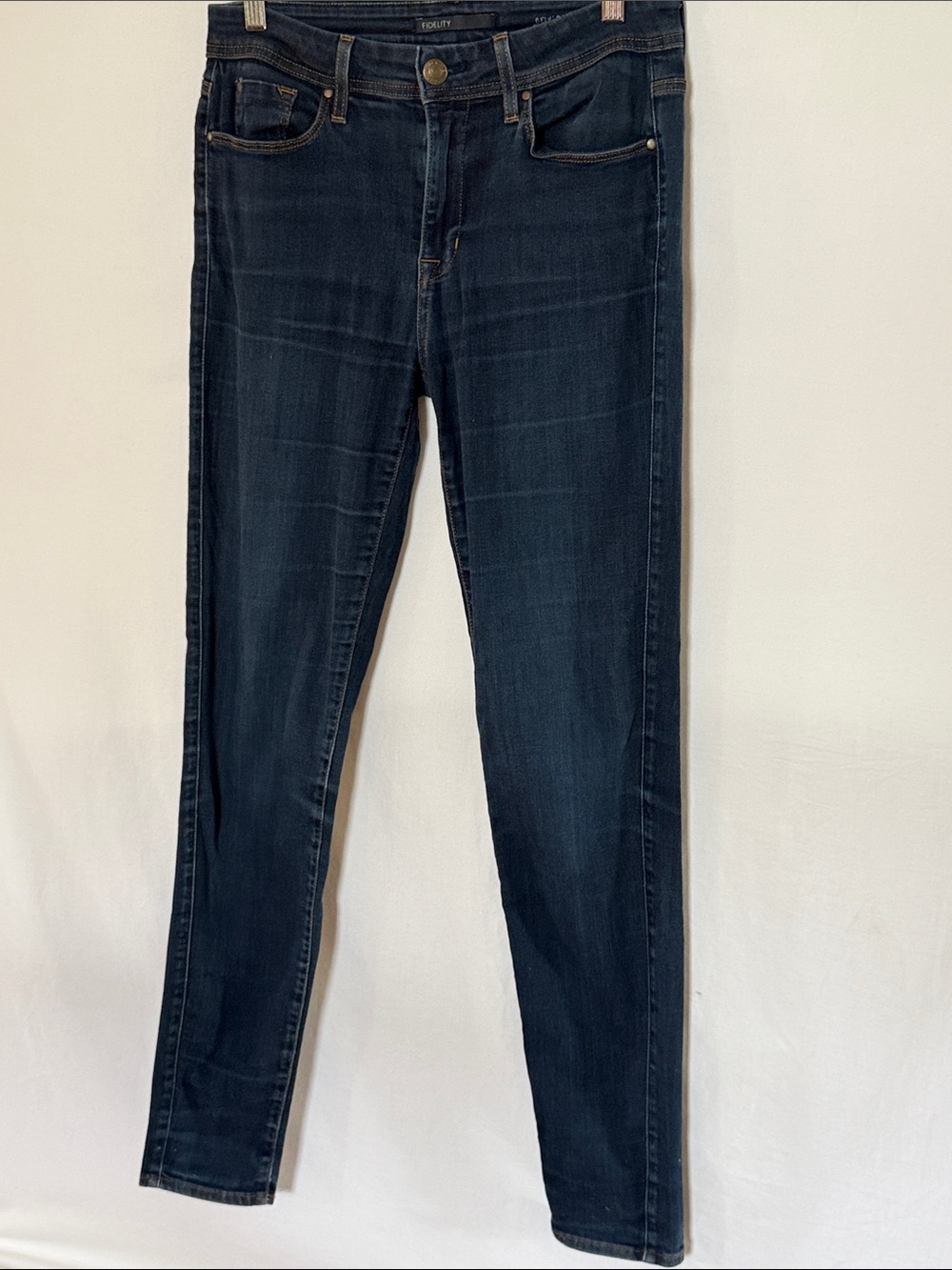 Fidelity - Belvedere high rise ultra slim Dark Indigo Skinny Jeans